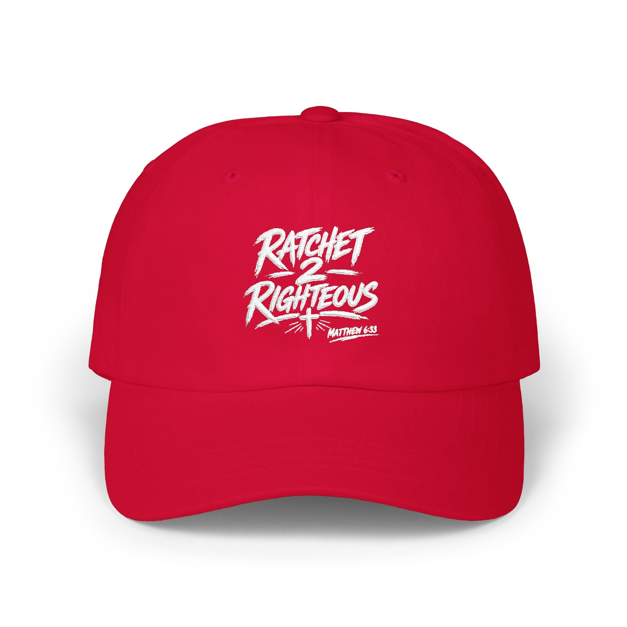 'Ratchet 2 Righteous' Embroidered Back-Strap Streetwear Cap