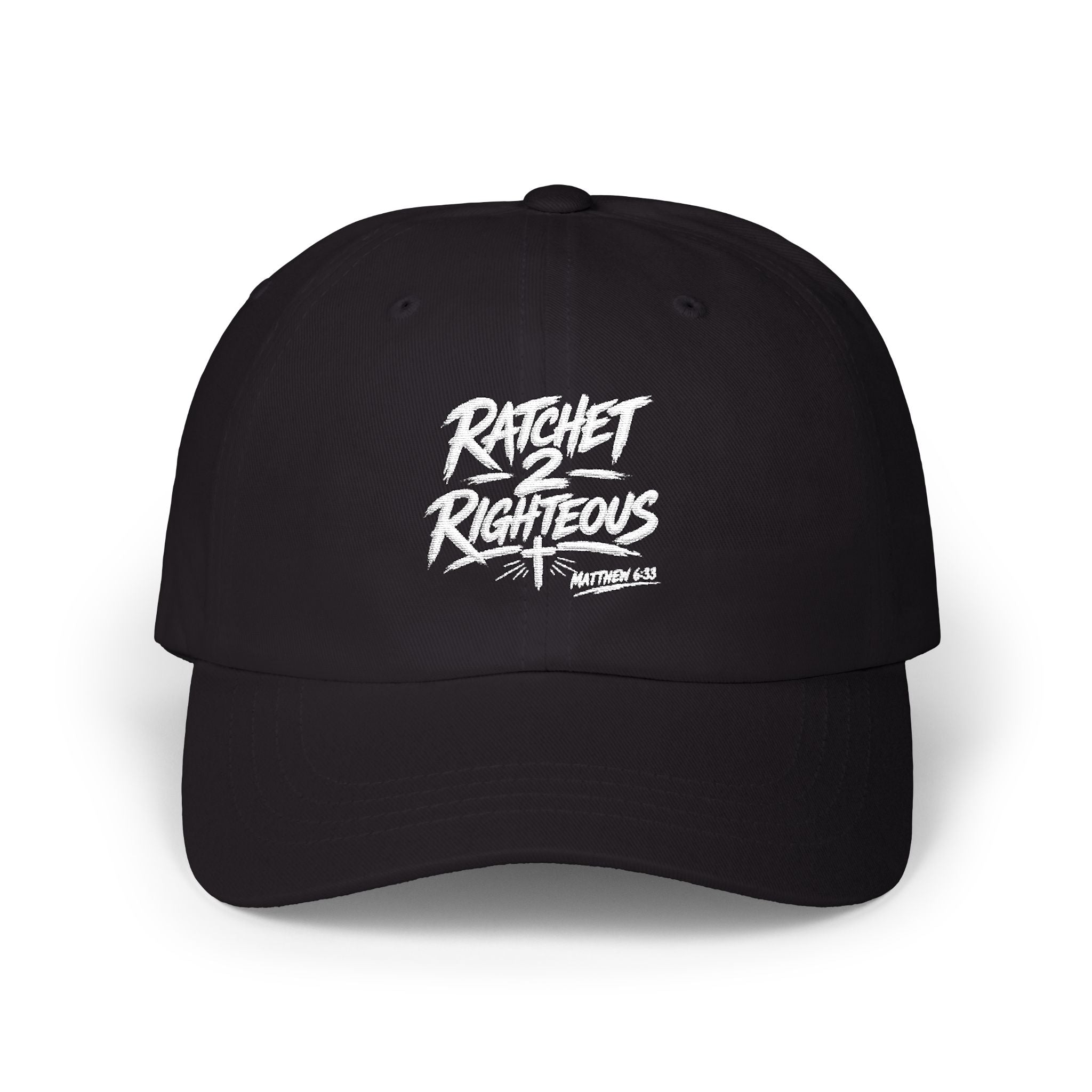'Ratchet 2 Righteous' Embroidered Back-Strap Streetwear Cap