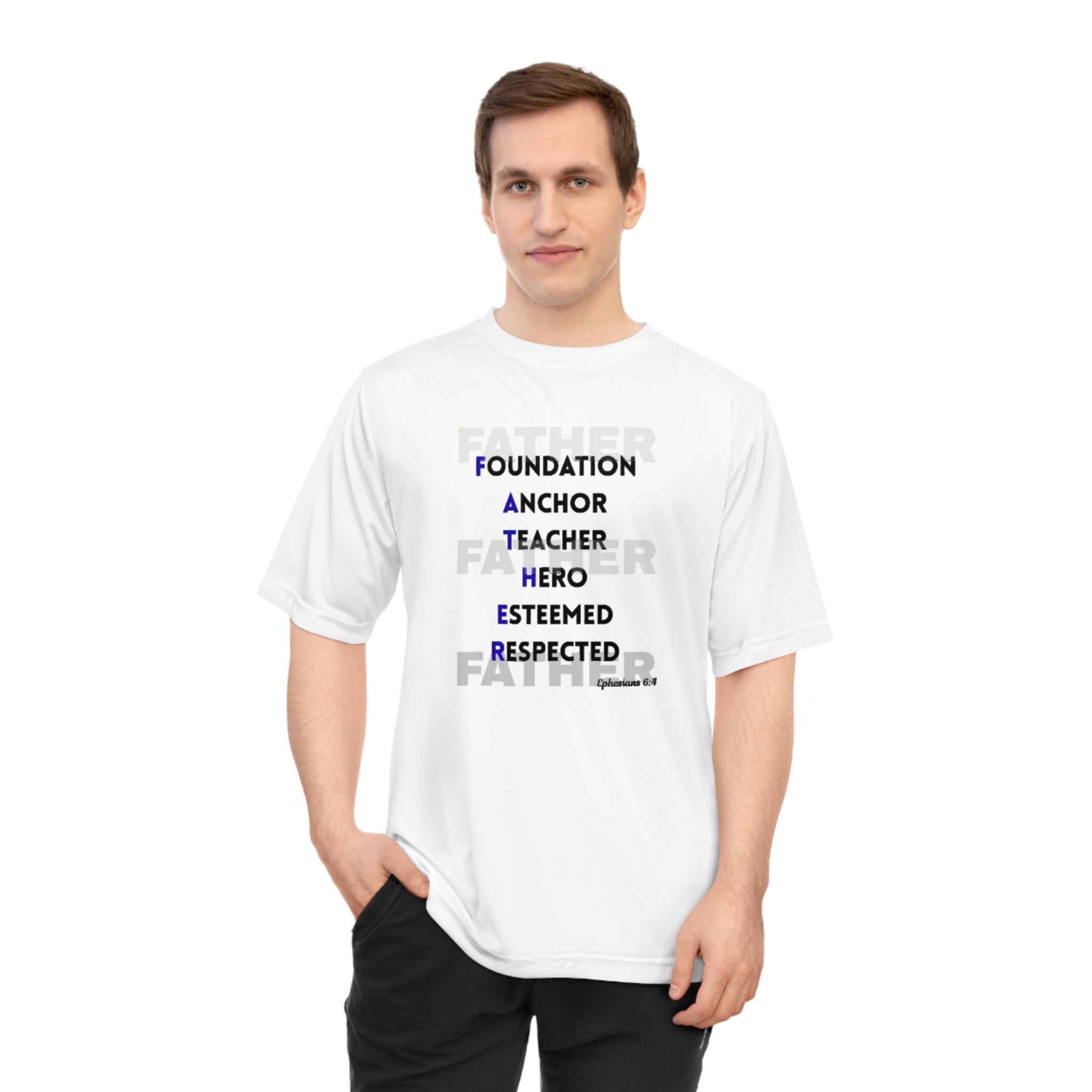 Father Acronym T-Shirt — "Father: Foundation, Anchor, Teacher, Hero"
