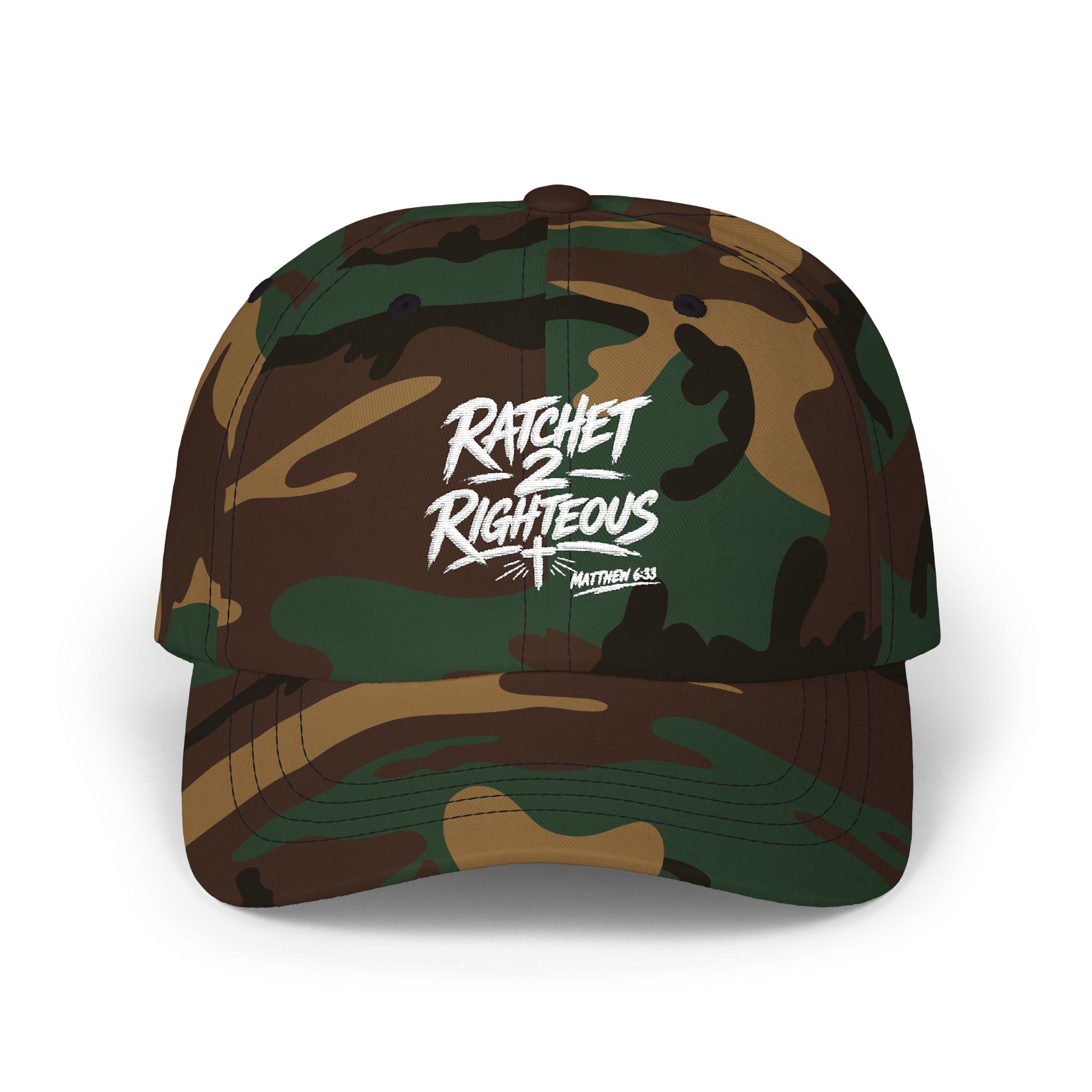 'Ratchet 2 Righteous' Embroidered Back-Strap Streetwear Cap