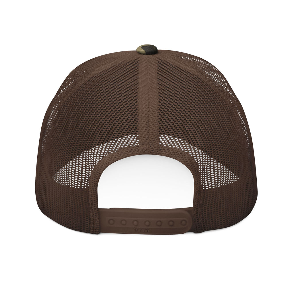 Ratchet 2 Righteous Camo Trucker Hat — Embroidered Adjustable Mesh Cap