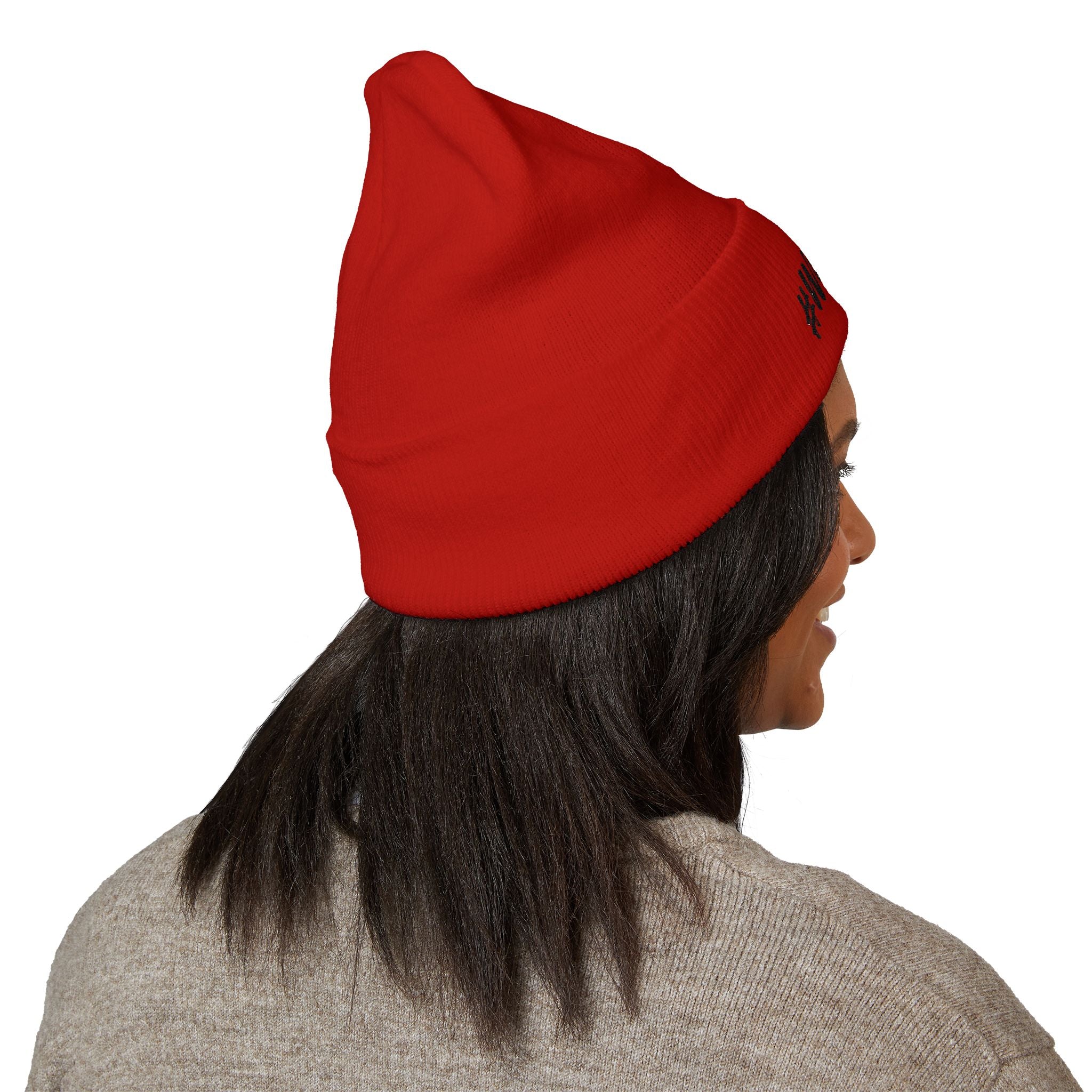 #Worthy Embroidered Cuffed Beanie — Inspirational Winter Hat