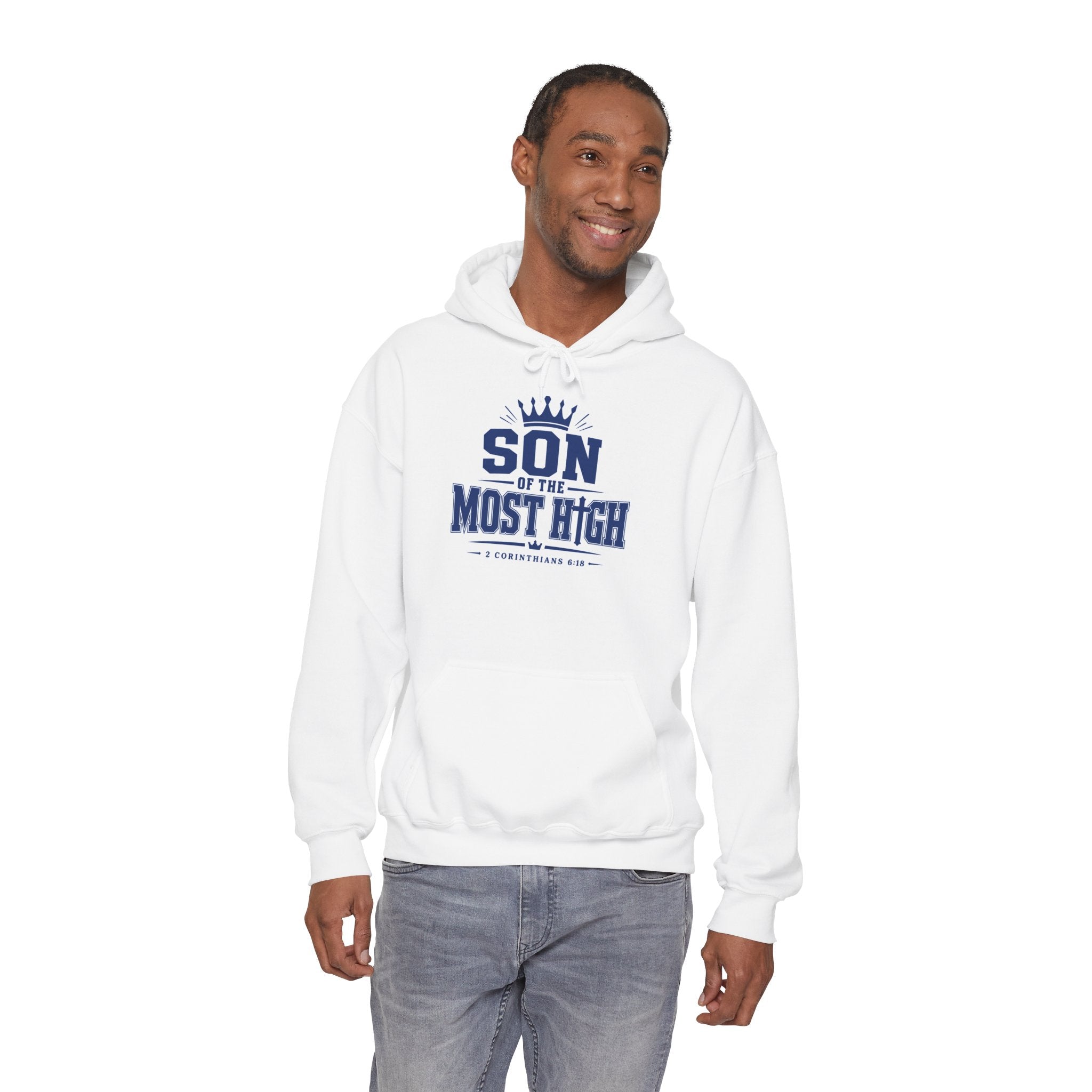 'Son of the Most High' Hoodie — Christian Faith Crown Sweatshirt