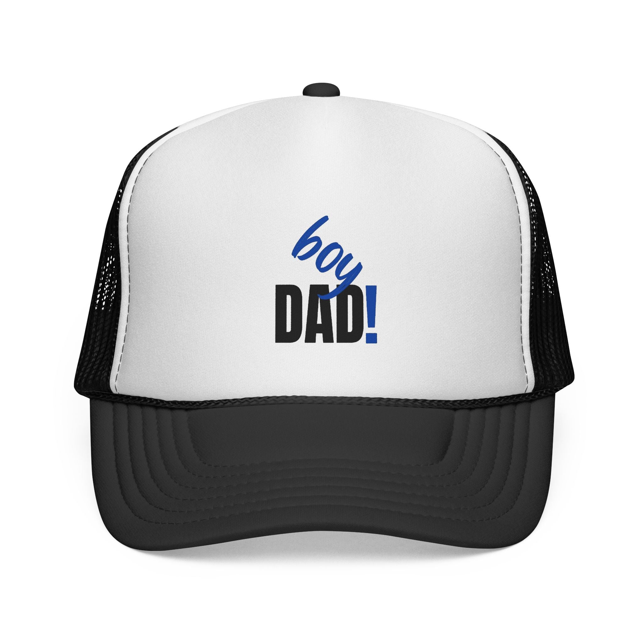 Boy Dad Trucker Cap — New Baby Announcement Hat for Proud Fathers
