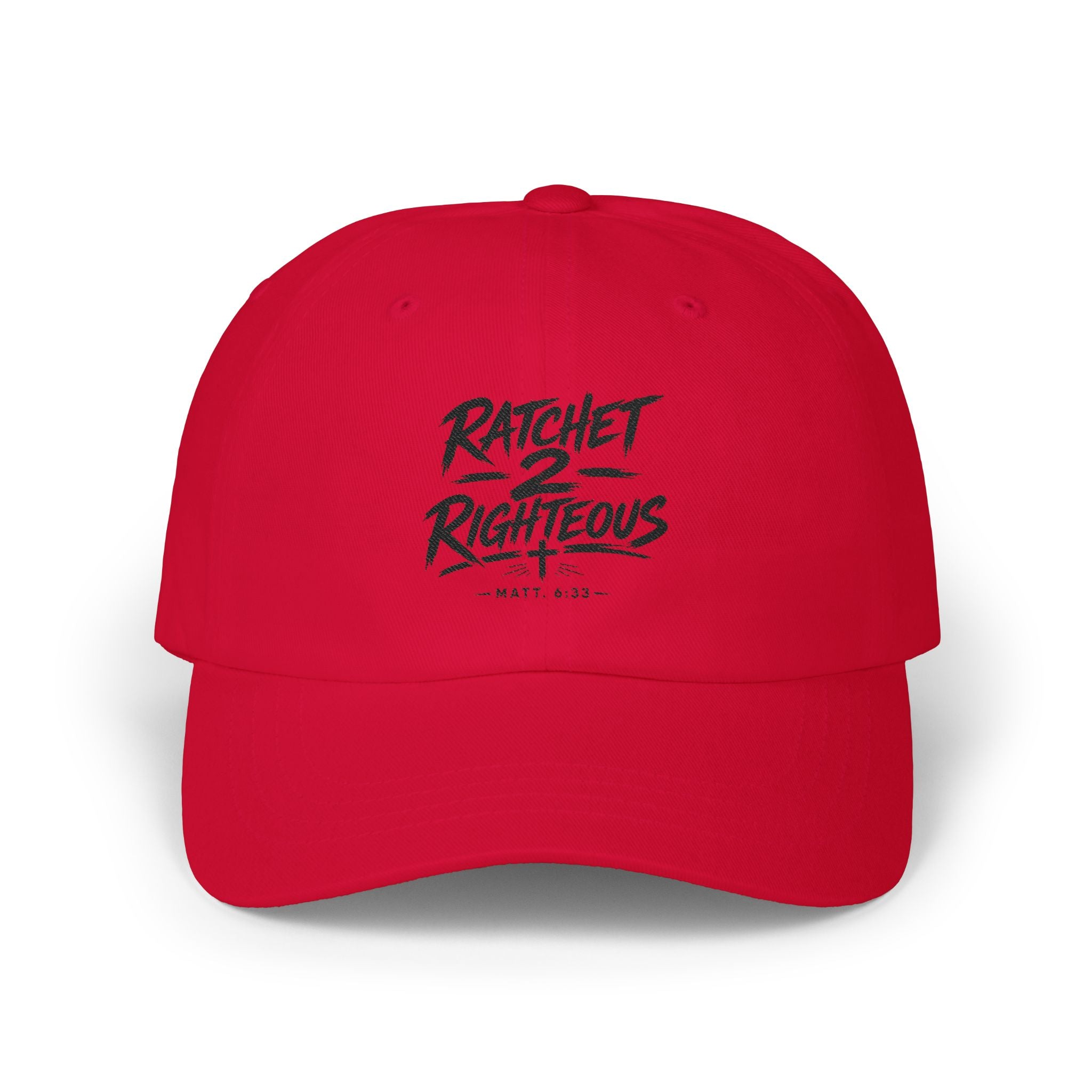 'Ratchet 2 Righteous' Embroidered Adjustable Strap Back Baseball Hat
