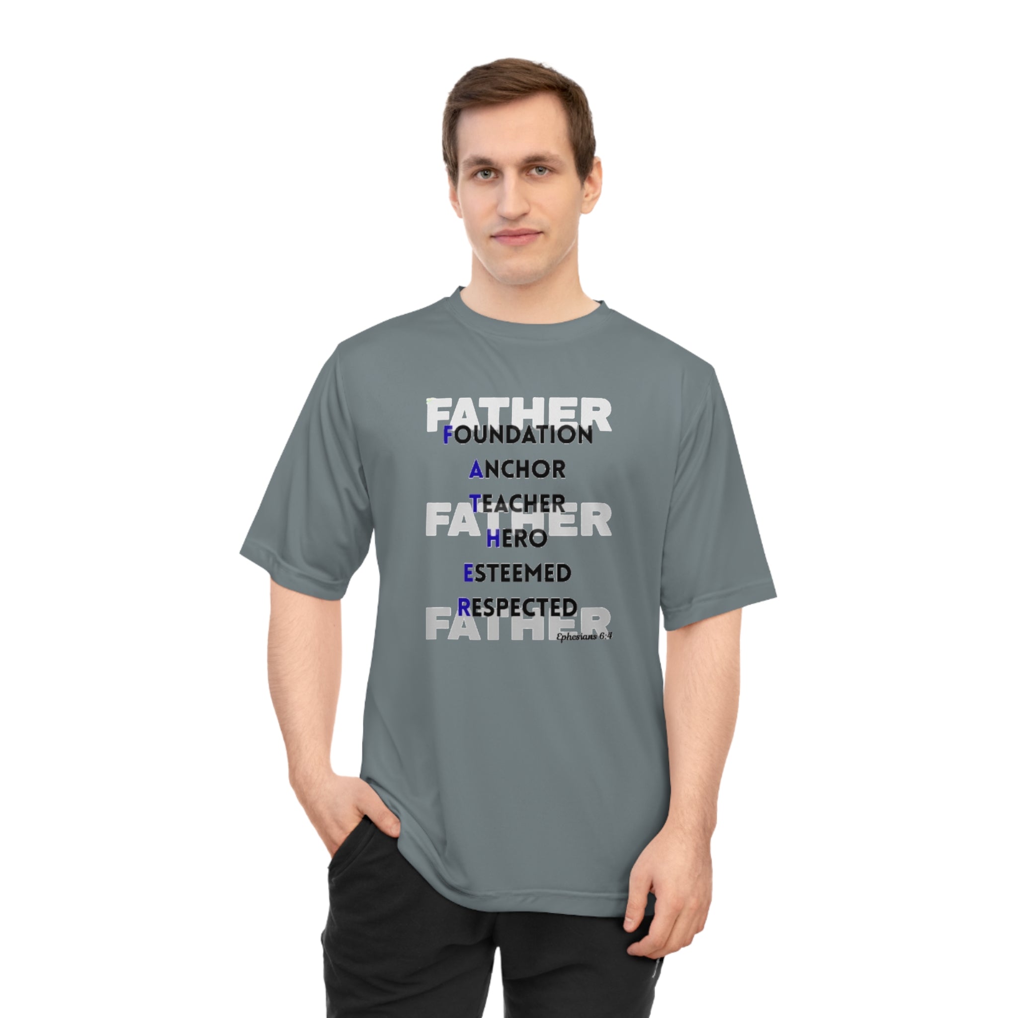 Father Acronym T-Shirt — "Father: Foundation, Anchor, Teacher, Hero"