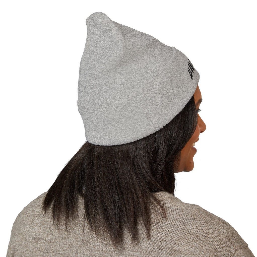 #Worthy Embroidered Cuffed Beanie — Inspirational Winter Hat