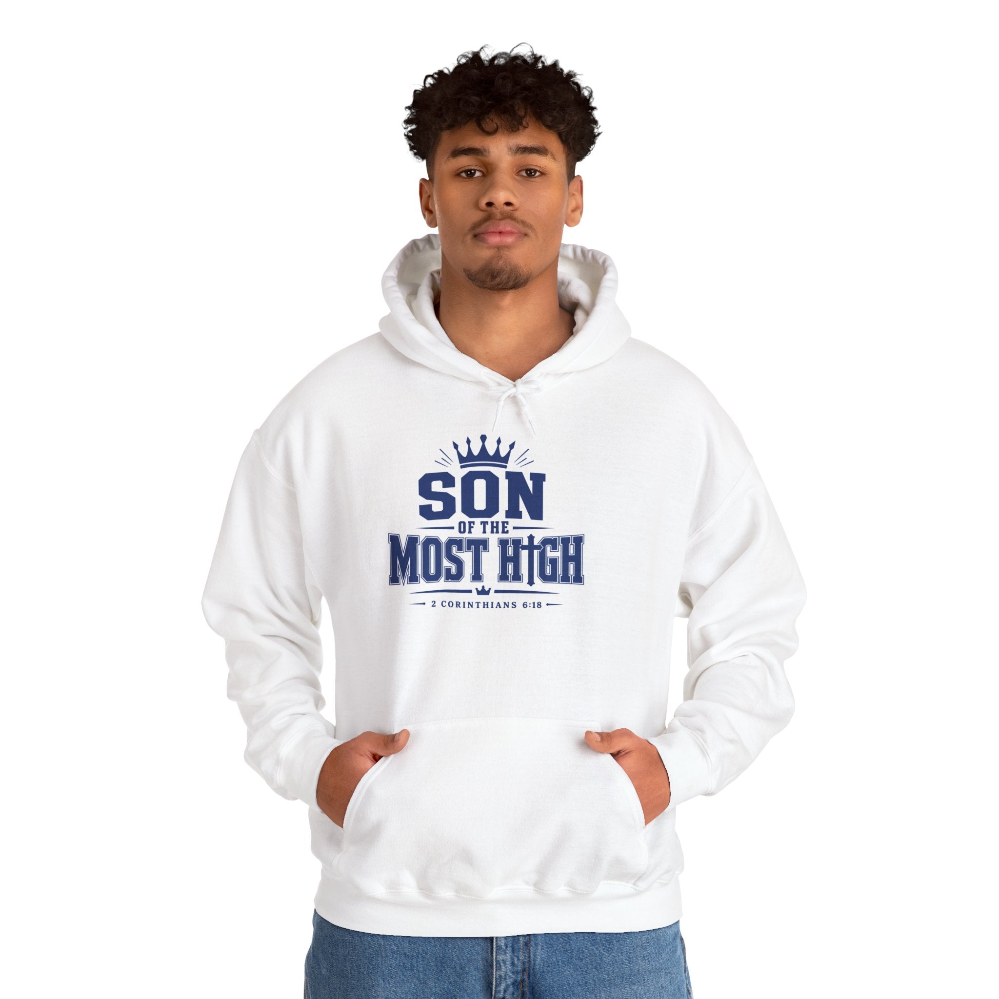 'Son of the Most High' Hoodie — Christian Faith Crown Sweatshirt