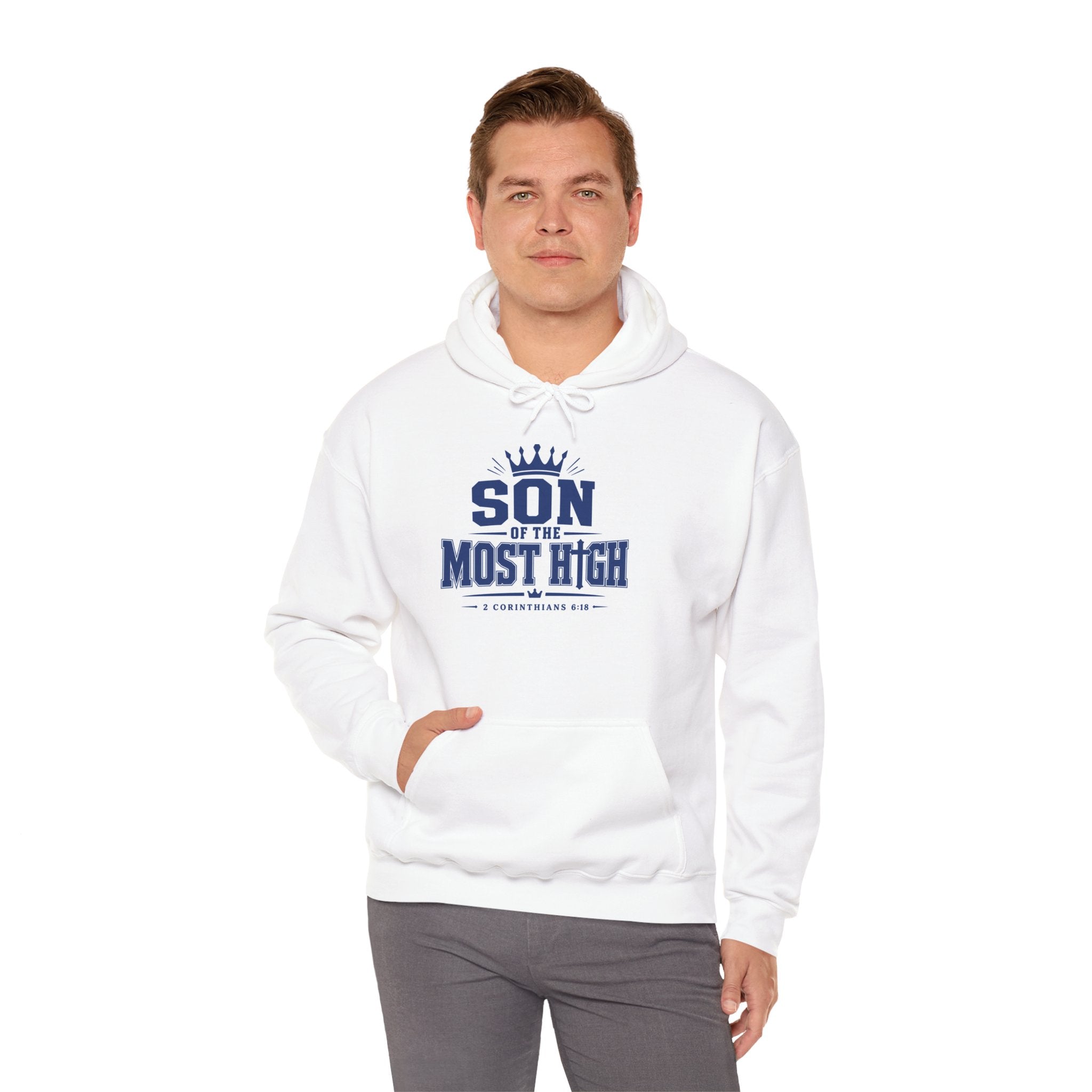 'Son of the Most High' Hoodie — Christian Faith Crown Sweatshirt
