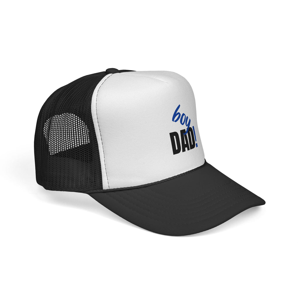 Boy Dad Trucker Cap — New Baby Announcement Hat for Proud Fathers
