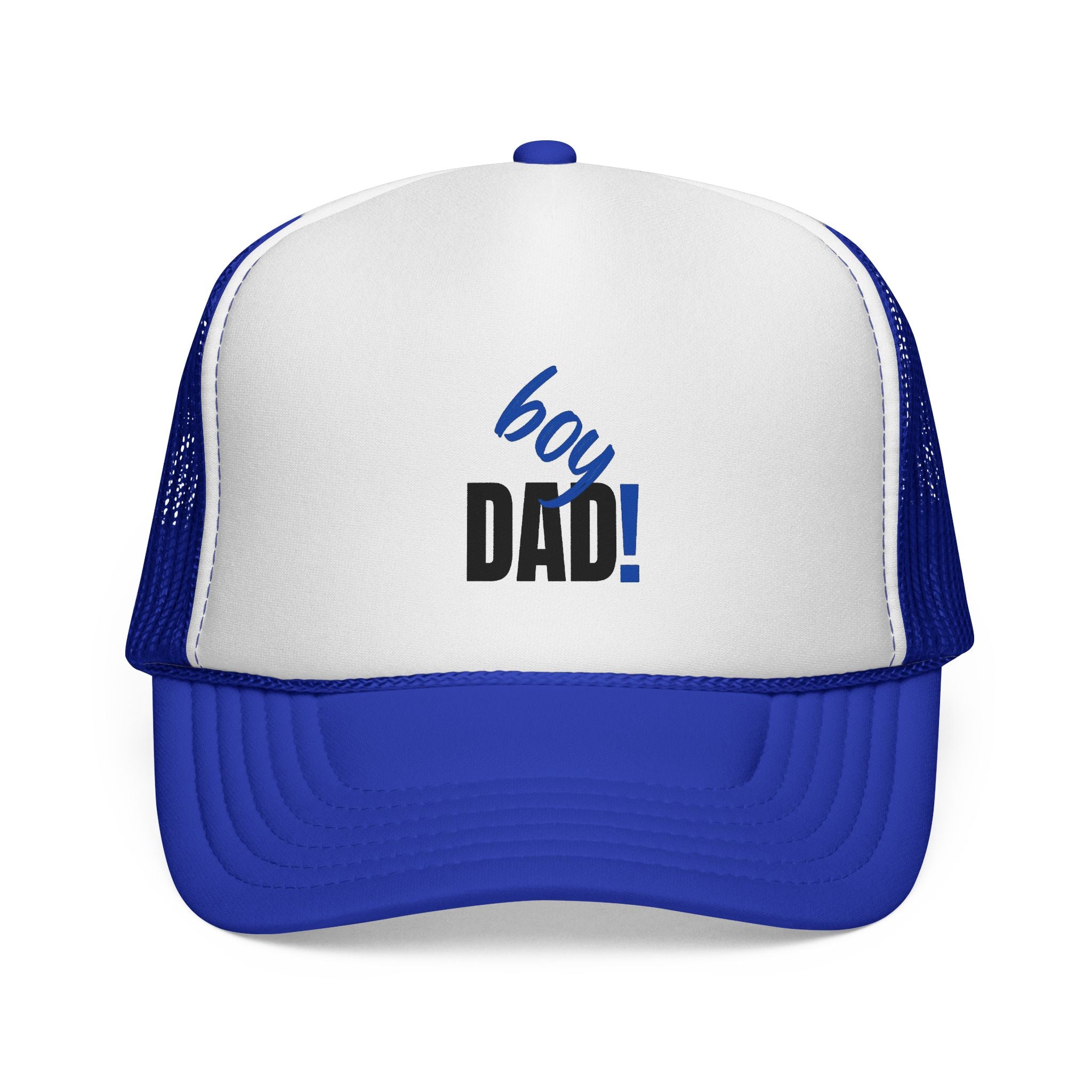 Boy Dad Trucker Cap — New Baby Announcement Hat for Proud Fathers