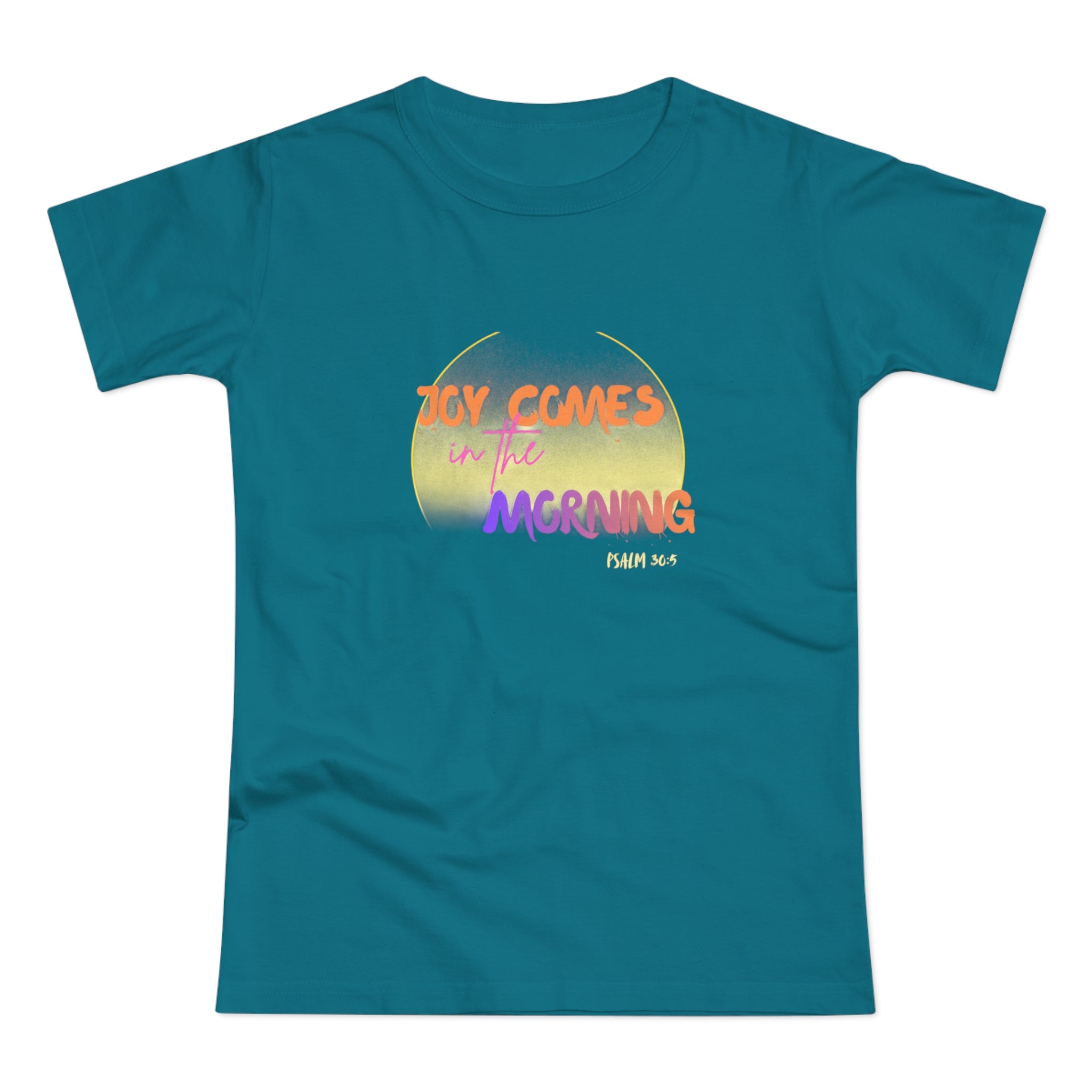 Joy Comes in the Morning Women's T-Shirt – Sunrise Graphic Tee