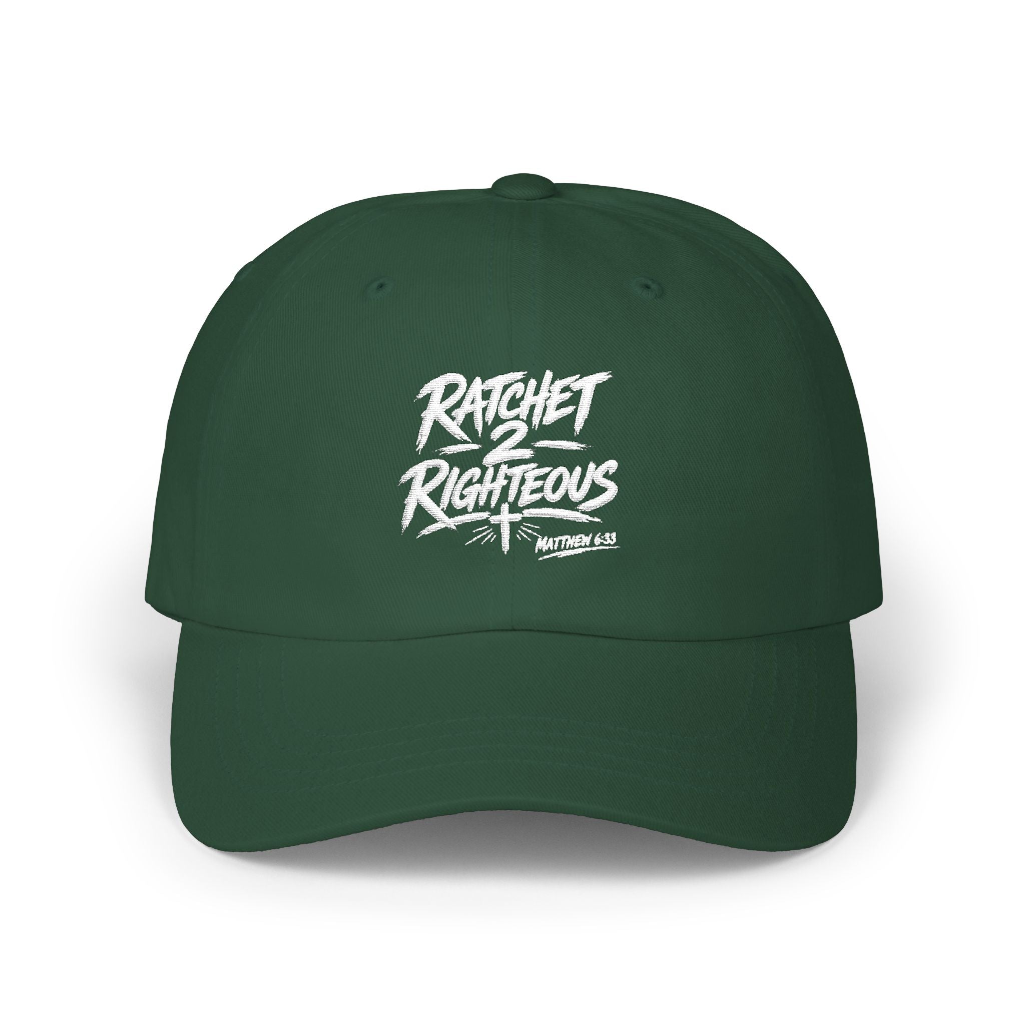 'Ratchet 2 Righteous' Embroidered Back-Strap Streetwear Cap