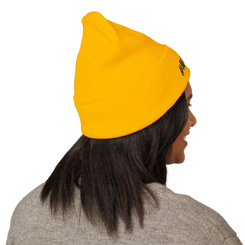 #Worthy Embroidered Cuffed Beanie — Inspirational Winter Hat